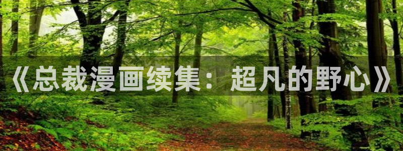 虫虫动画片：《总裁漫画续集：超凡的野心》